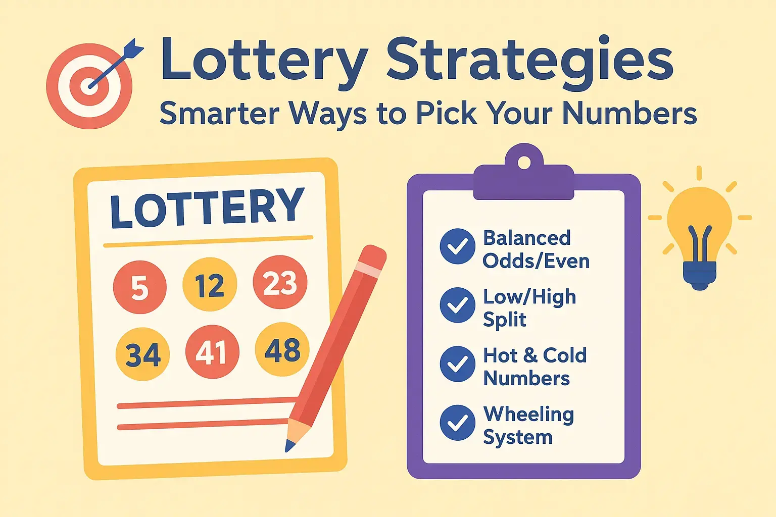 Lottery strategies and smart number picking techniques