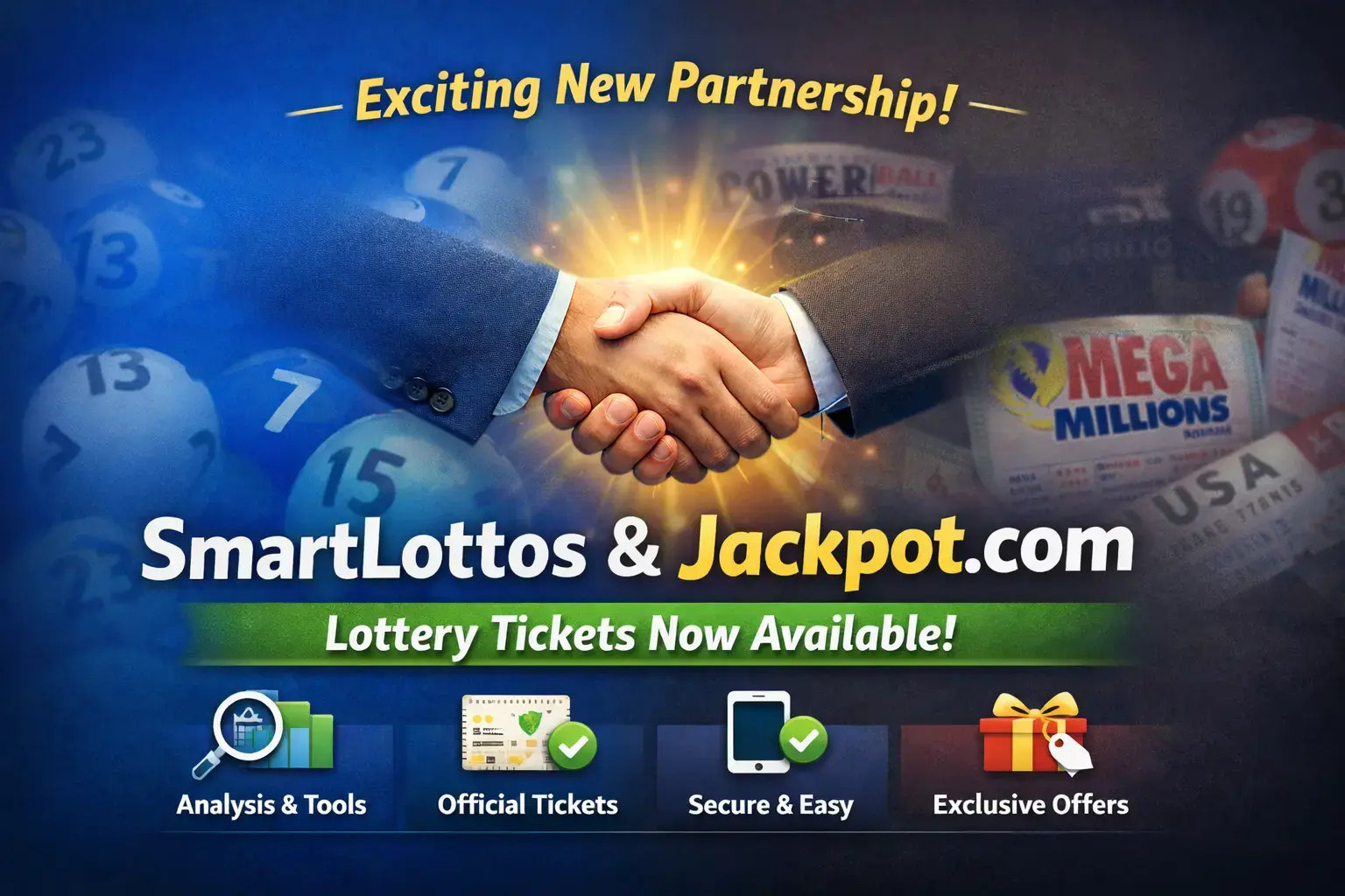 SmartLottos partners with Jackpot.com announcement